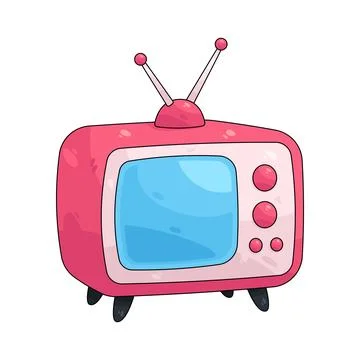 Illustration of retro television Stock Illustration