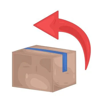 Illustration of return package Stock Illustration