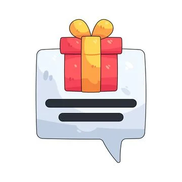 Illustration of reward notification Stock Illustration