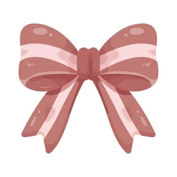 Illustration of ribbon bow Stock Illustration