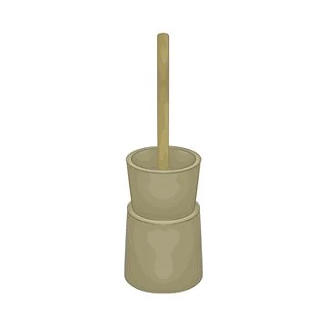 Illustration of rice pounder Stock Illustration