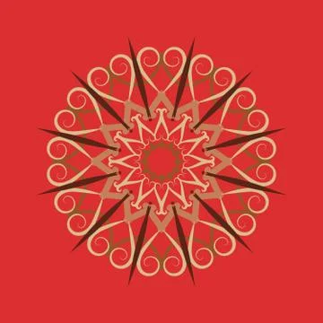Illustration rich background. Abstract background. Rounded line geometric shapes Stock Illustration