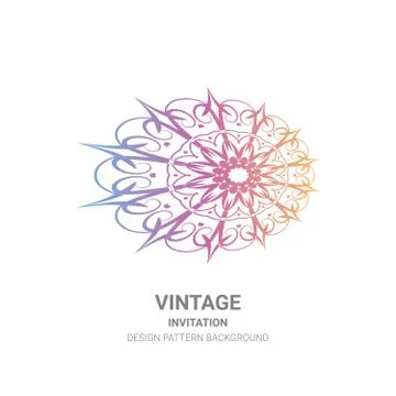 Illustration rich background. Abstract background. Rounded line geometric sha Stock Illustration