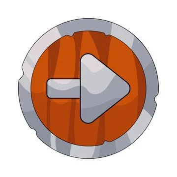 Illustration of right arrow button Stock Illustration