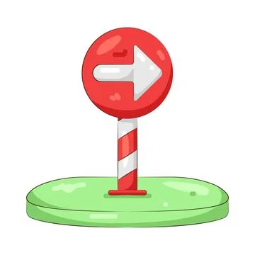 Illustration of right arrow Stock-Illustration