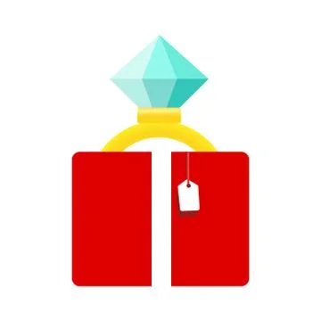 Illustration of a ring on a white background icon vector Stock Illustration