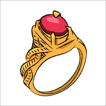 Illustration of Rings - Vector Illustration Stock Illustration