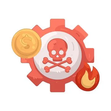 Illustration of Risk management Illustrazione stock