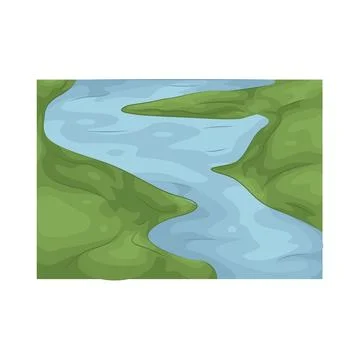 Illustration of river Stock Illustration