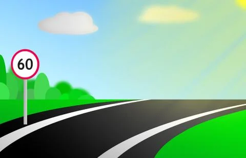 Illustration of road Stock Illustration