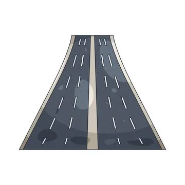 Illustration of Road Stock Illustration