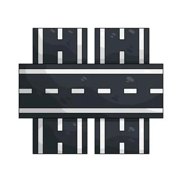 Illustration of road Illustrazione stock