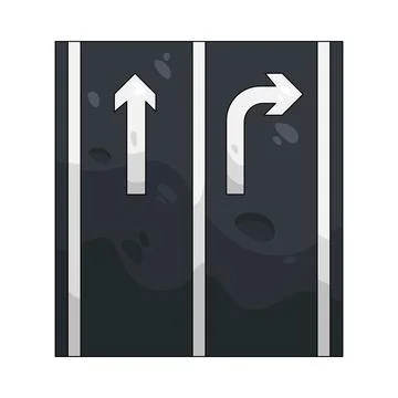 Illustration of road Illustrazione stock