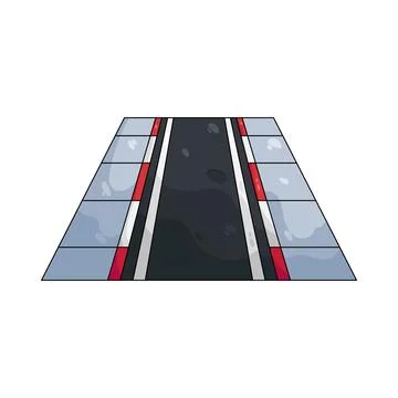 Illustration of road Illustrazione stock