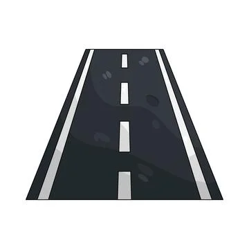 Illustration of road Illustrazione stock