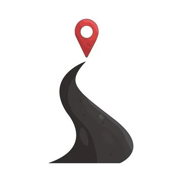 Illustration of Road location Illustrazione stock