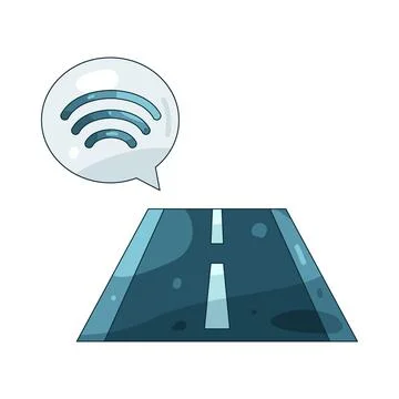 Illustration of road sensor Stock Illustration