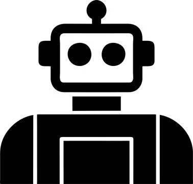 Illustration of Robot Icon in Flat Style. Illustration of Children Toy Illustrazione stock