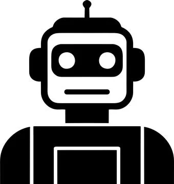 Illustration of Robot Icon in Flat Style. Illustration of Children Toy Stock Illustration