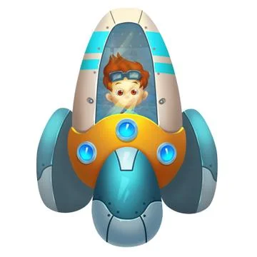 Illustration: Robot Island Elements: The Machine House - Element Design - Fantas 스톡 일러스트