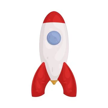 Illustration of Rocket toy Stock Illustration