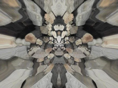 Illustration of rocks kaleidoscope pattern as a background イラスト素材
