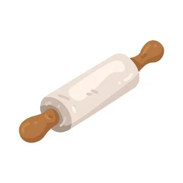 Illustration of rolling pin Stock Illustration