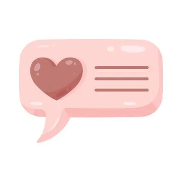 Illustration of romantic message Ilustração Stock