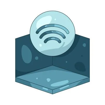 Illustration of room sensor Illustrazione stock