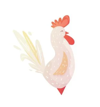 Illustration of a rooster in 2017 Stock Illustration