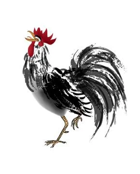 Illustration of rooster Stock Illustration