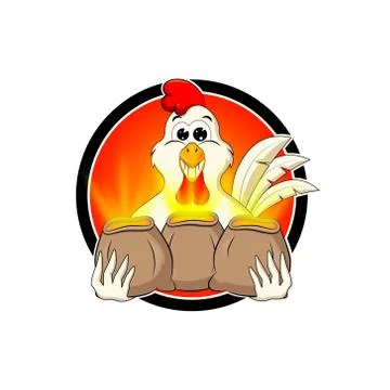 Illustration of rooster, symbol of 2017 Stock Illustration