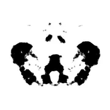 An illustration of a rorschach graphic background Stock Photos