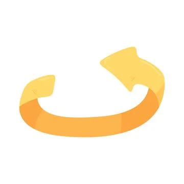 Illustration of rotate left arrow Stock Illustration