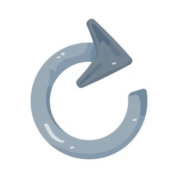 Illustration of rotate right arrow Stock Illustration