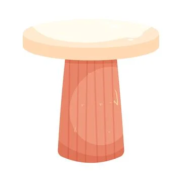 Illustration of round bar table Ilustração Stock