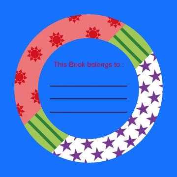 Illustration of a round frame with a place for your text. Stock Illustration