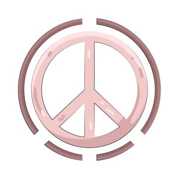 Illustration of round peace Stock Illustration