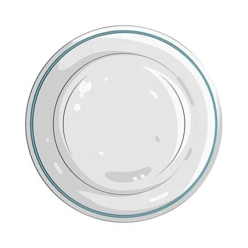Illustration of round plate Stock Illustration