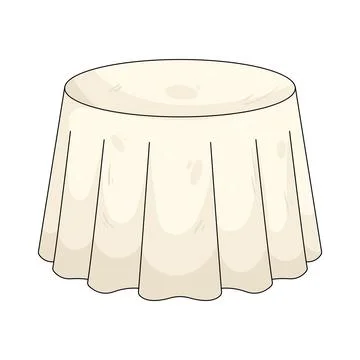 Illustration of round table Stock Illustration