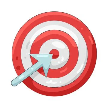 Illustration of round target Stock Illustration