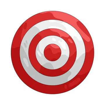 Illustration of round target Stock Illustration