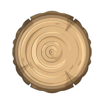 Illustration of Round wood Stock Illustration