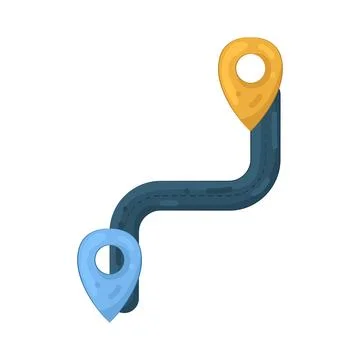 Illustration of Route Stock Illustration