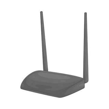 Illustration of router Illustrazione stock
