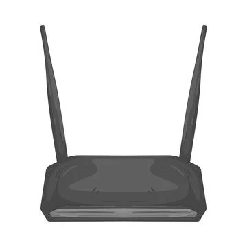 Illustration of router Illustrazione stock