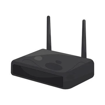 Illustration of Router Illustrazione stock