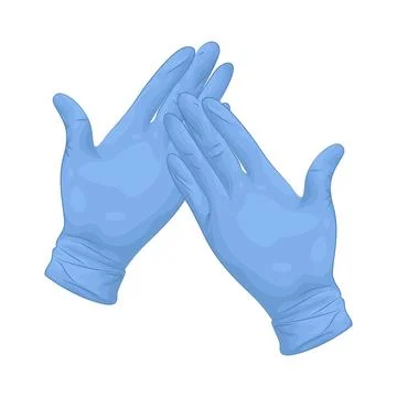 Illustration of Rubber gloves Stock Illustration