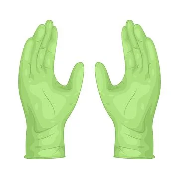 Illustration of Rubber gloves Stock Illustration