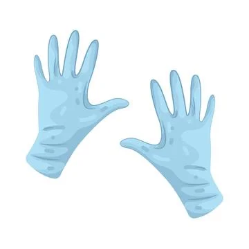 Illustration of Rubber gloves Stock Illustration